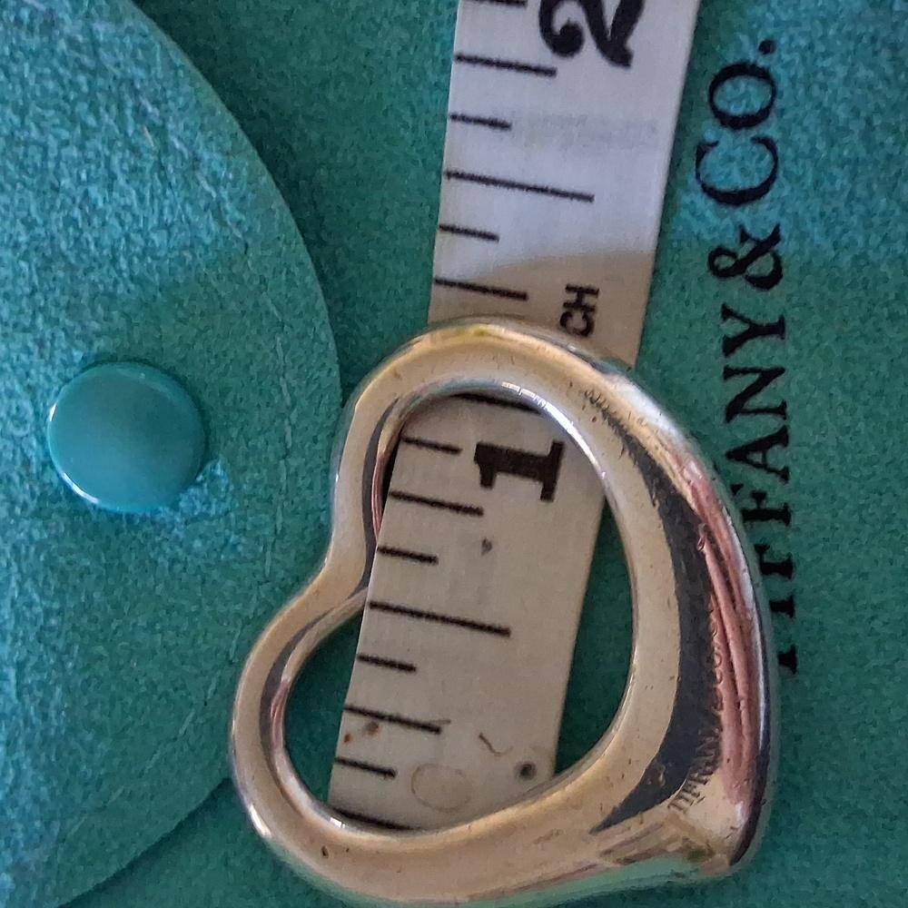 Tiffany & Co. Elsa Peretti XL Large 35mm Open Heart Sterling Silver Pendant ONLY - Picture 2 of 5